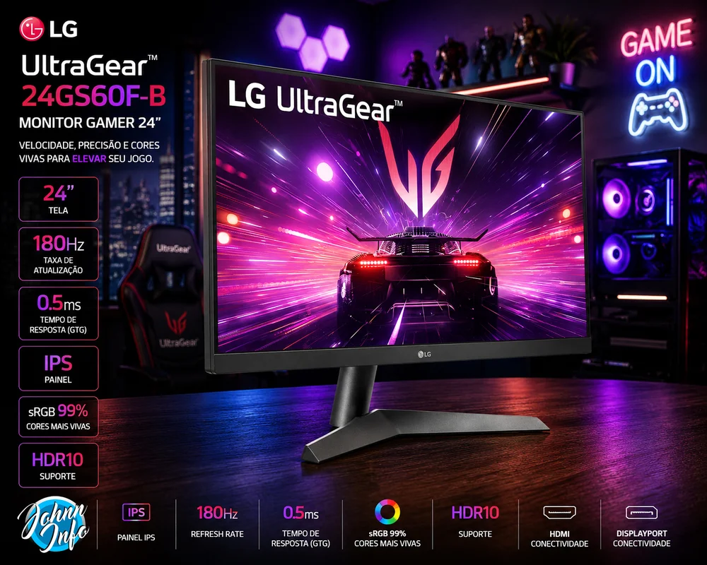 LG UltraGear 23.7インチ FHD モニター 180Hz Produtos com até 15 OFF no PIX KaBuM