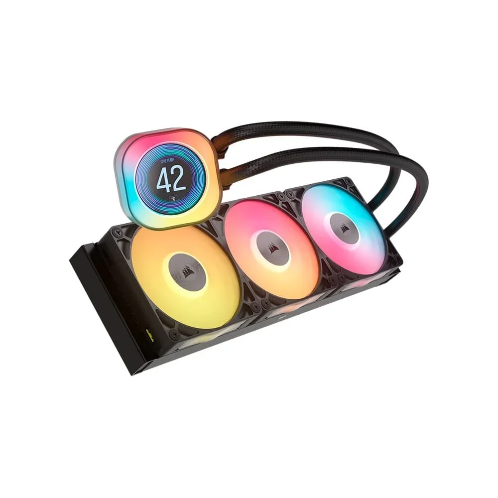 CORSAIR iCUE LINK TITAN 360　LCD Produtos com até 15 OFF no PIX KaBuM