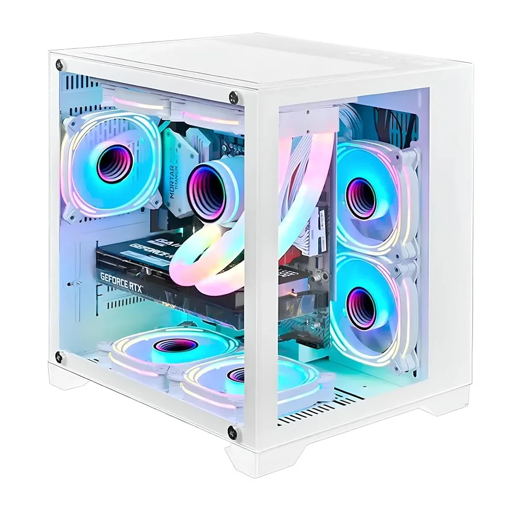 Gabinete Gamer Aquário Orion Metalred M7 Sem Fans - Branco Gabinete Gamer Aquário Orion Metalred M7 Sem Fans - Branco
