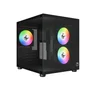 Gabinete Gamer Bg-064 Pure Pro Preto Bluecase - 3x Fan Rainbow / S/ Fonte / Vidro