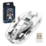 Mouse Sem Fio Transparente LED 2.4g Bt Exbom Ms-s350t
